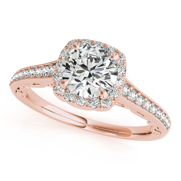 OVNT50854-E 14kt gold Engagement Rings HALO