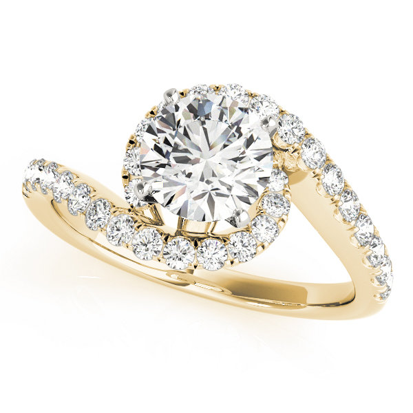 OVNT 50866-E 14kt gold Engagement Rings BYPASS