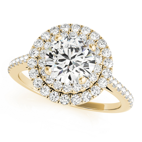 OVNT50986-E 14kt gold Engagement Rings HALO