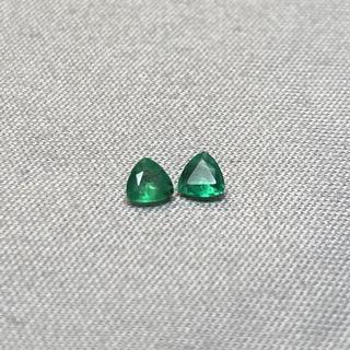 ***SOLD*** Trillion Emerald Pair