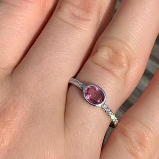 **SOLD** Sapphire and Diamond ring in 18k white gold