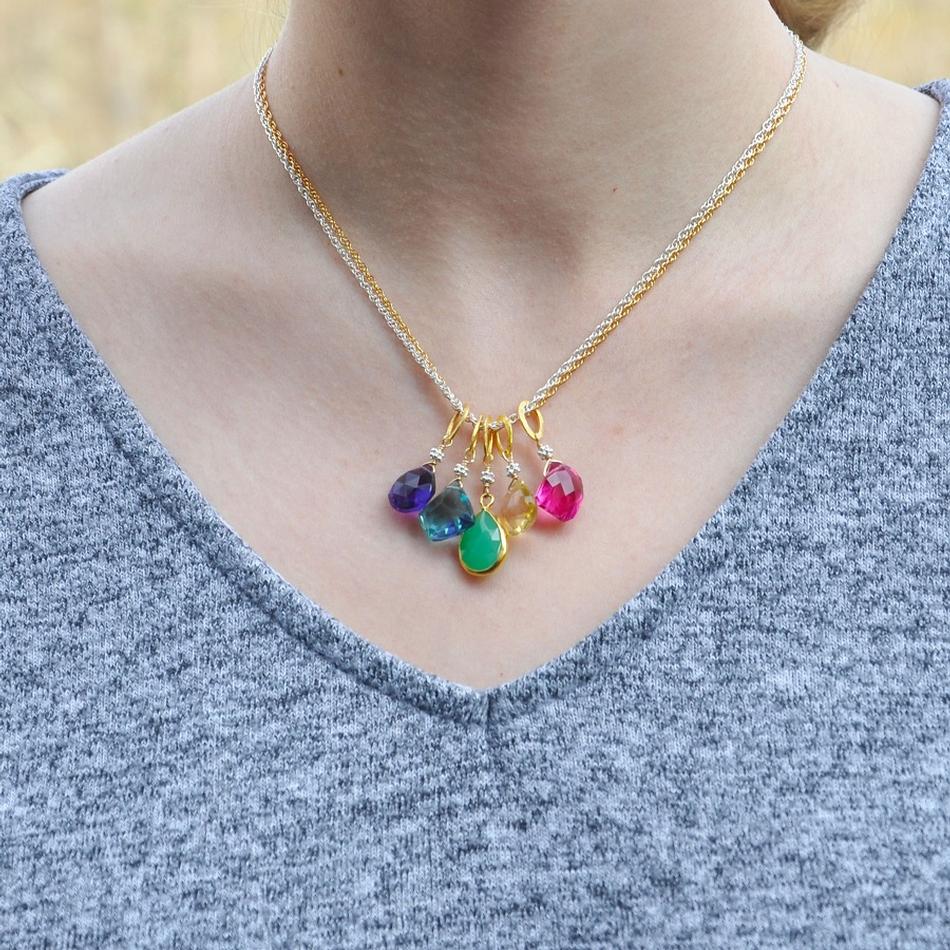 **SOLD** Rainbow charm necklace