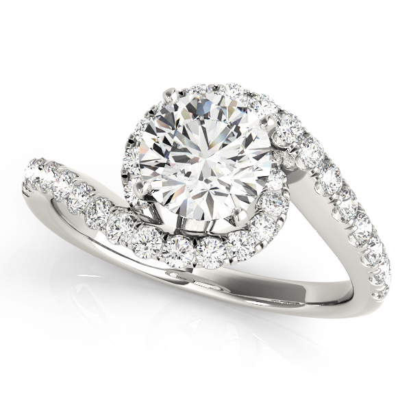 OVNT 50866-E 14kt gold Engagement Rings BYPASS