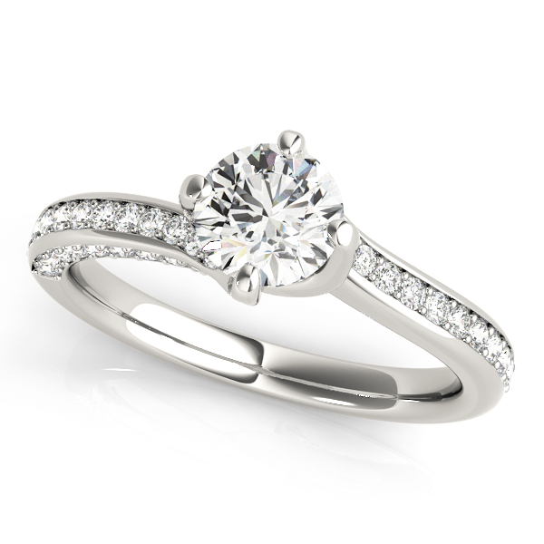 OVNT 51038-E 14kt gold Engagement Rings BYPASS