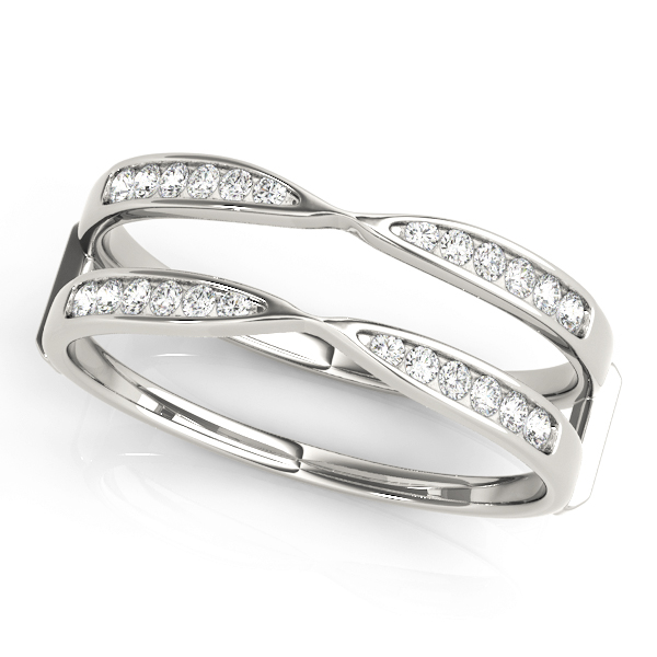 Diamond .60CT Guard Ring Wedding Band Insert Engagement